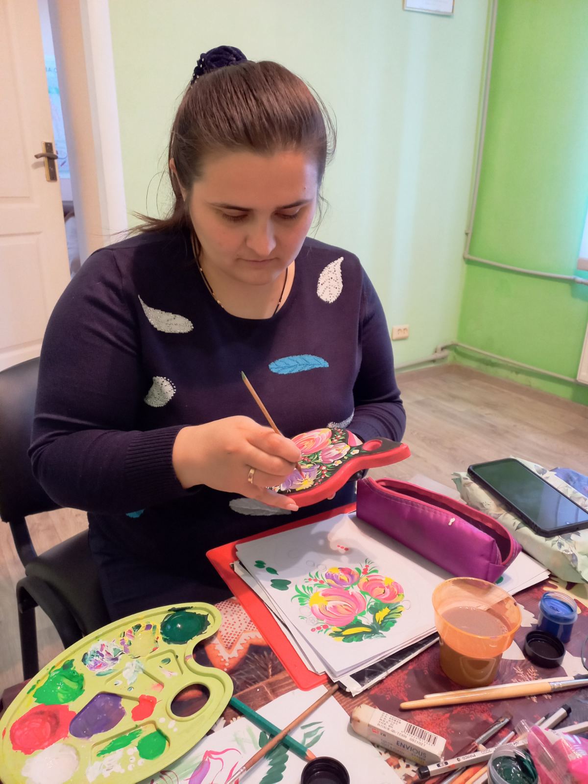 Anastasiia at work
